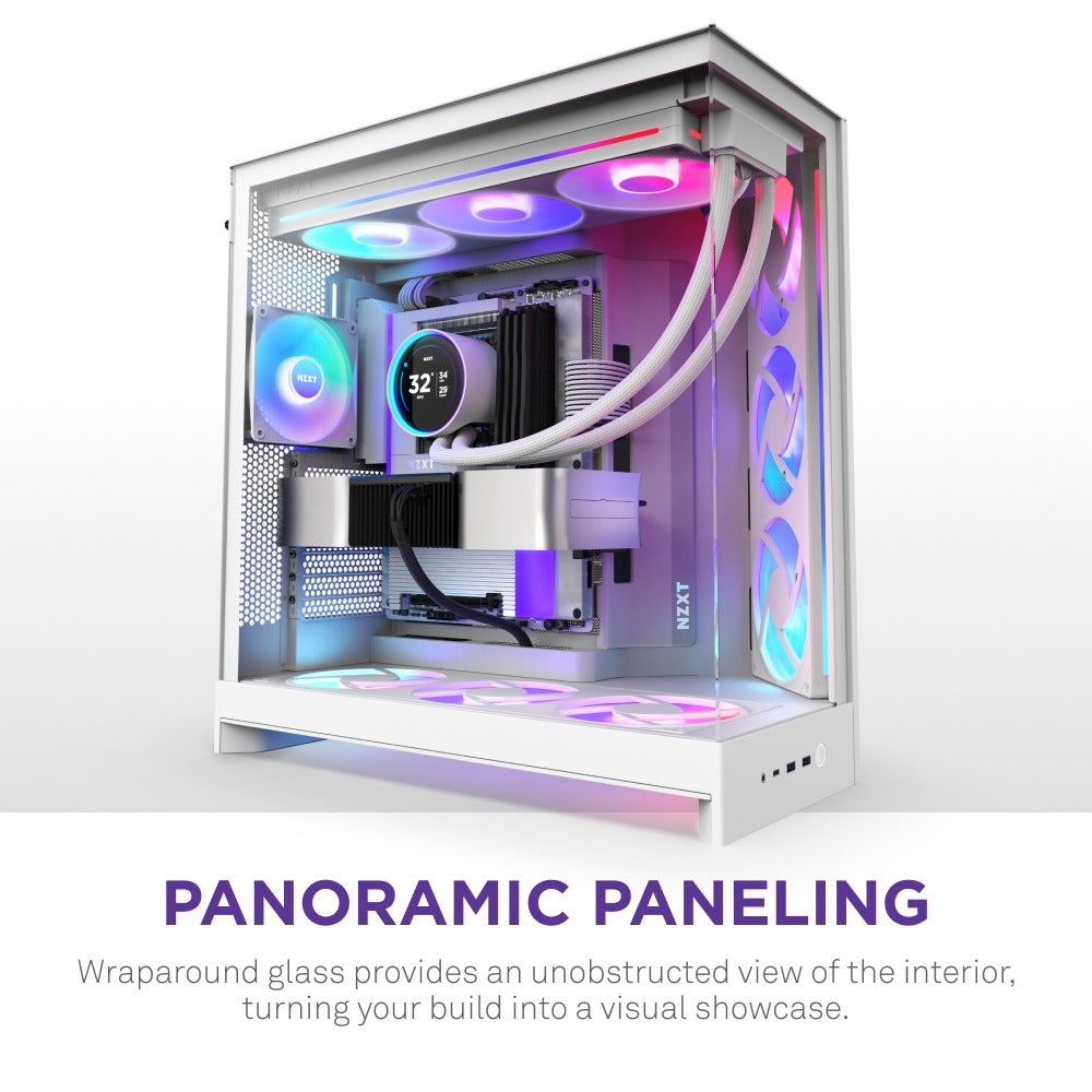 NZXT H9 Flow RGB+ Large Dual-Chamber Mid-Tower ATX Airflow Case