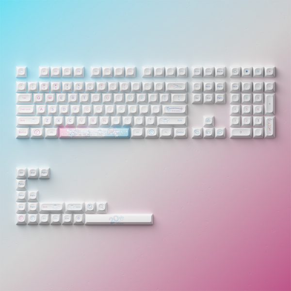 Akko Cinnamoroll 20TH Anniversary OPI Keycap Set