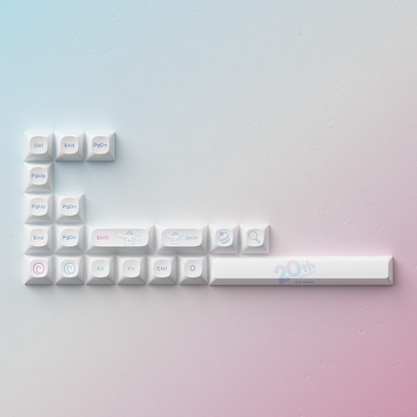 Akko Cinnamoroll 20TH Anniversary OPI Keycap Set
