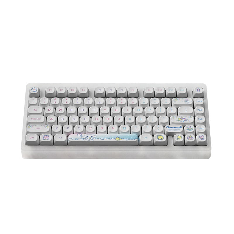 Akko Cinnamoroll ACR TOP 75B Acrylic Case Multi-Mode RGB Hot-Swappable Mechanical Keyboard (Pudding PBT Keycaps) (Akko Creamy Cyan Switch)