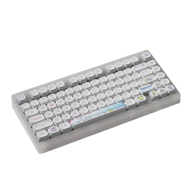 Akko Cinnamoroll ACR TOP 75B Acrylic Case Multi-Mode RGB Hot-Swappable Mechanical Keyboard (Pudding PBT Keycaps) (Akko Creamy Cyan Switch)