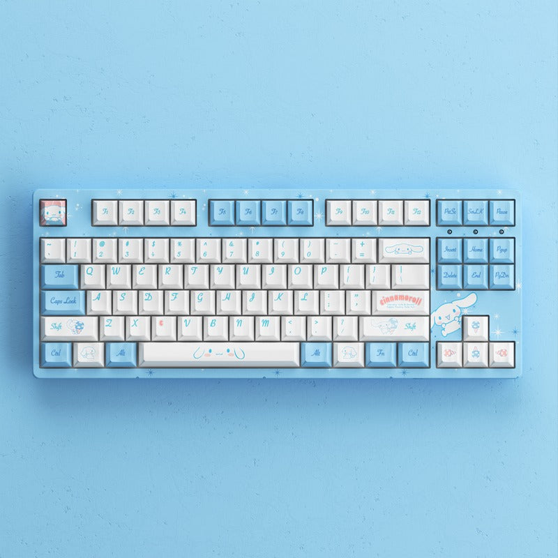 Akko Cinnamoroll 3087V2 Wired Mechanical Keyboard Tray Mount (Akko CS Sakura Switch)