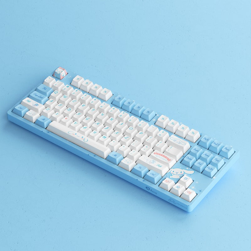 Akko Cinnamoroll 3087V2 Wired Mechanical Keyboard Tray Mount (Akko CS Sakura Switch)