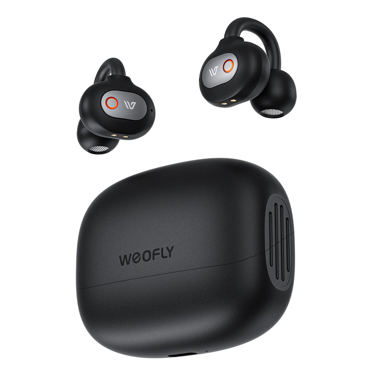 Weofly ClipFits Lite Clip-on Earbuds (Black) (WFC728BL)