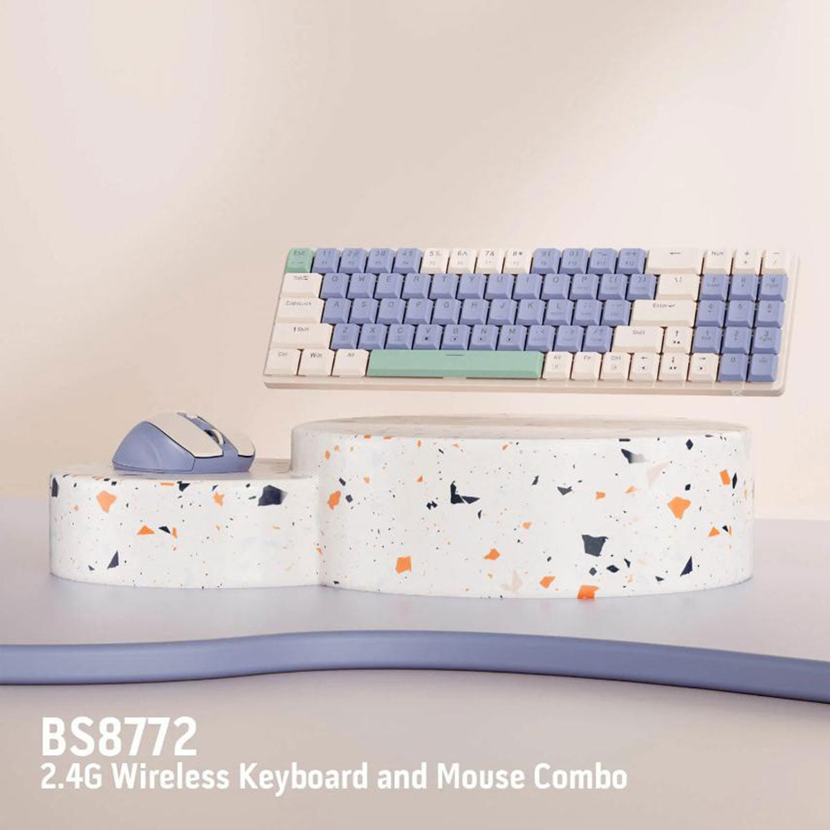 Redragon BS-8772 2.4G Wireless Mechanical Keyboard & Mouse Combo