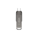 Lexar JumpDrive Dual Drive D400 USB 3.2 Gen 1 Type-C & Type-A 100MB/s Read Flash Drive