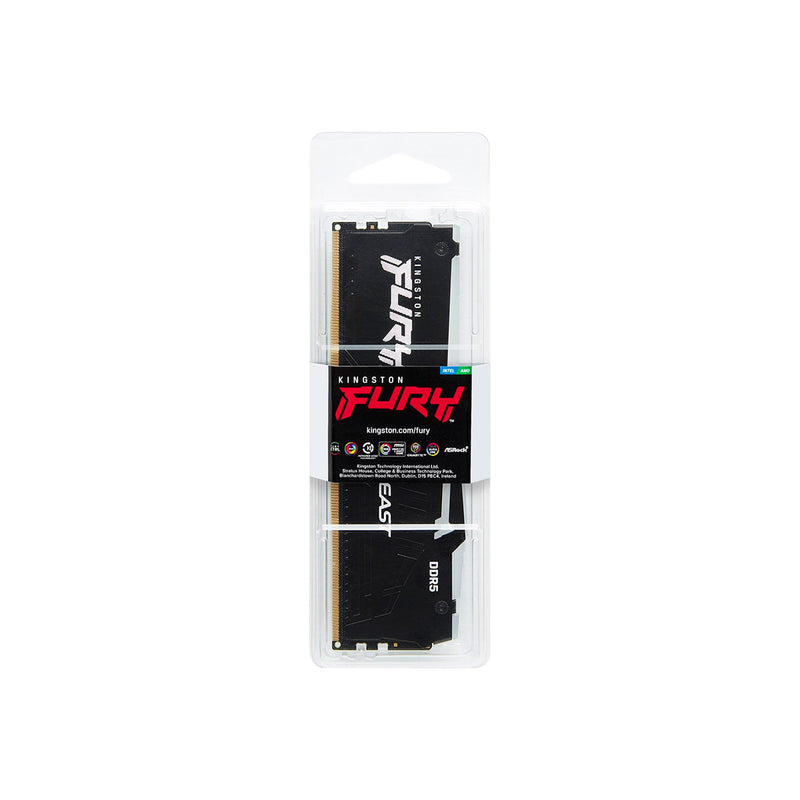 Kingston Fury Beast RGB  16GB DDR5 6000MT/s CL30-36-36 1.4V EXPO/XMP Desktop Memory (KF560C30BBEA-16)