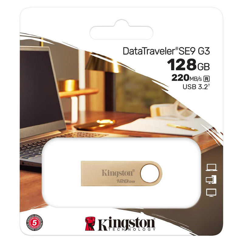 Kingston DataTraveler SE9 G3 USB 3.2 Gen 1 220mb/s Read Type-A USB Flash Drive