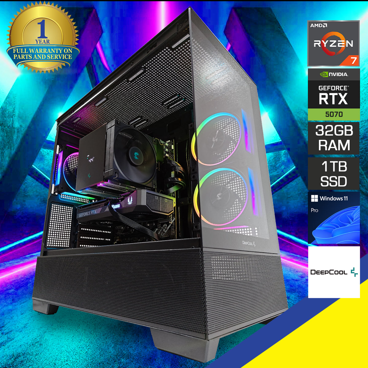 Sophos CG380 Black Desktop Gaming PC