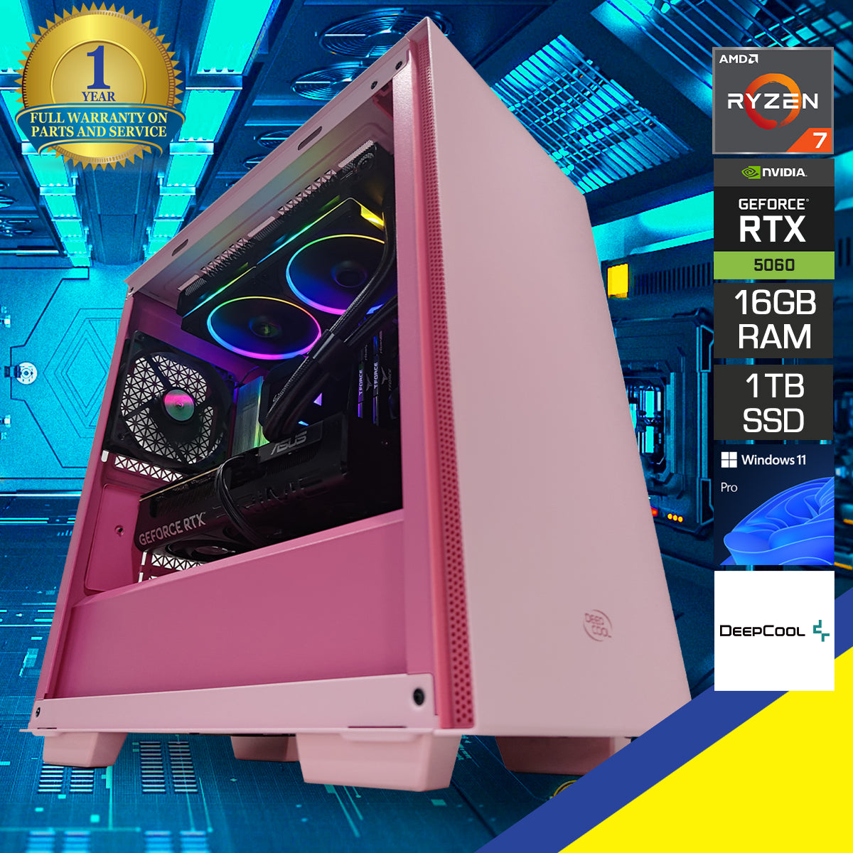 Aurora Macube 110 Pink Desktop Gaming PC | DataBlitz