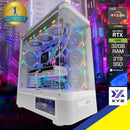 Ultra Quantum White Gaming PC | AMD Ryzen 7 9800X3D | 32GB RAM | 2TB SSD | RTX 5080 | Windows 11 Pro