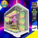 Powered by Gigabyte FrostByte Desktop Gaming PC | AMD Ryzen 7 7800X3D | 32GB RAM | 1TB SSD | RTX 5060 TI | Windows 11 Pro