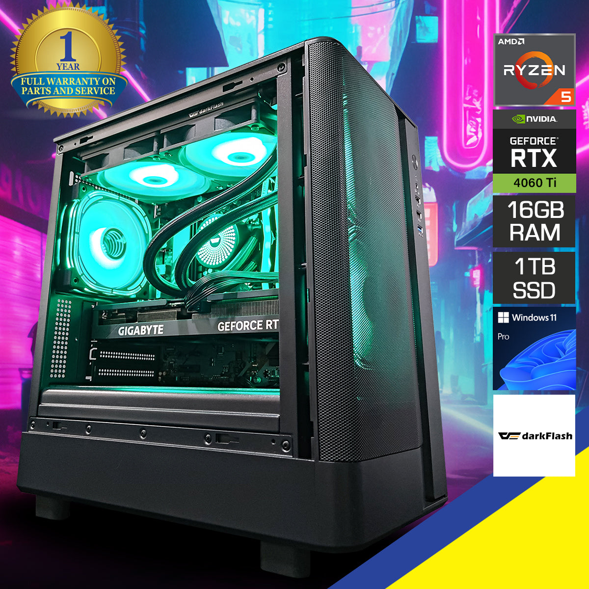 Sigma DB330M Mesh Black Desktop Gaming PC