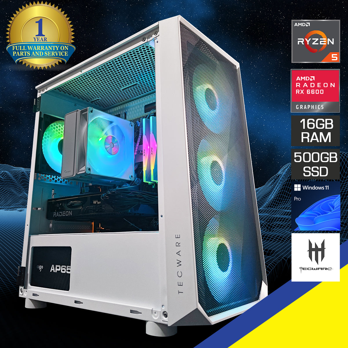 Alpha Omni Link White Desktop Gaming PC
