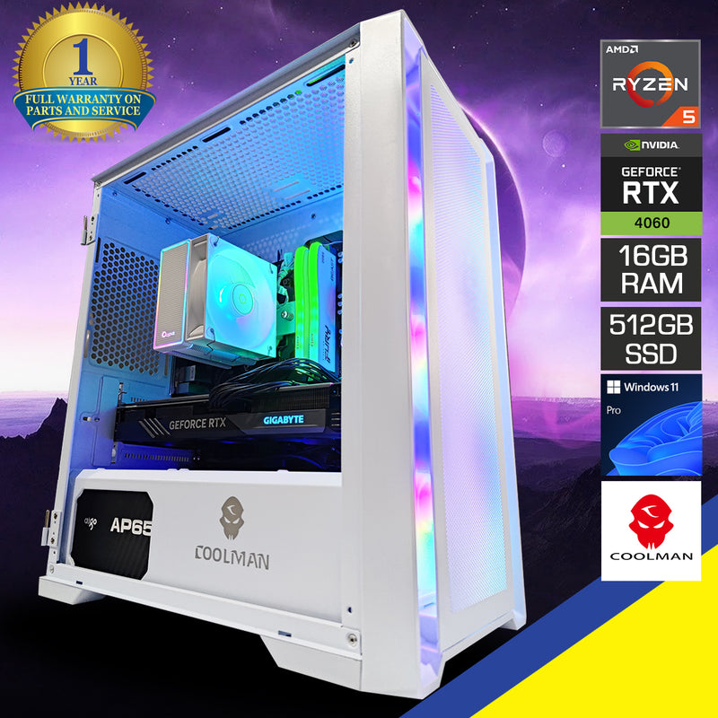 Alpha Ruby White Desktop Gaming PC