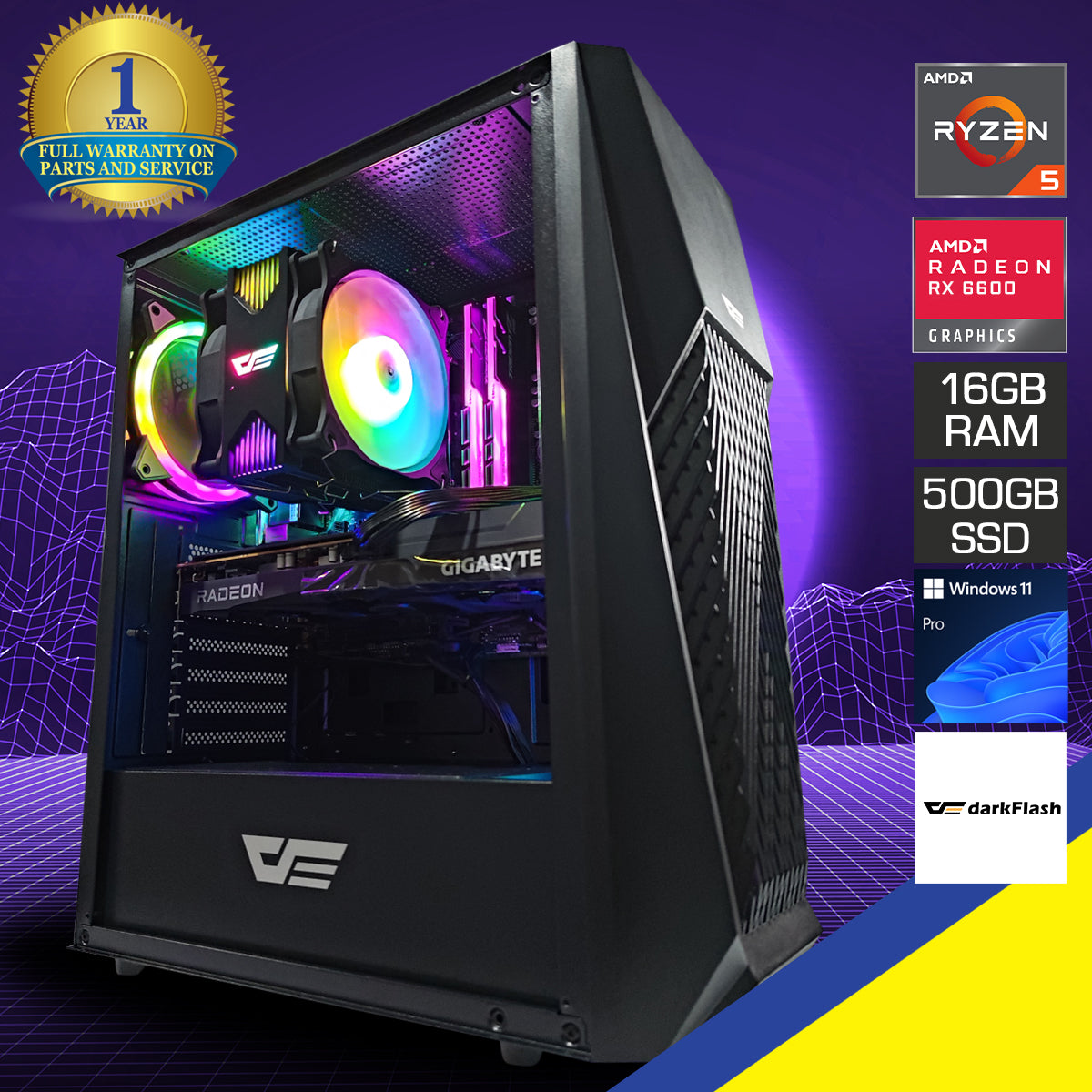 Alpha DK150 Black Desktop Gaming PC | DataBlitz