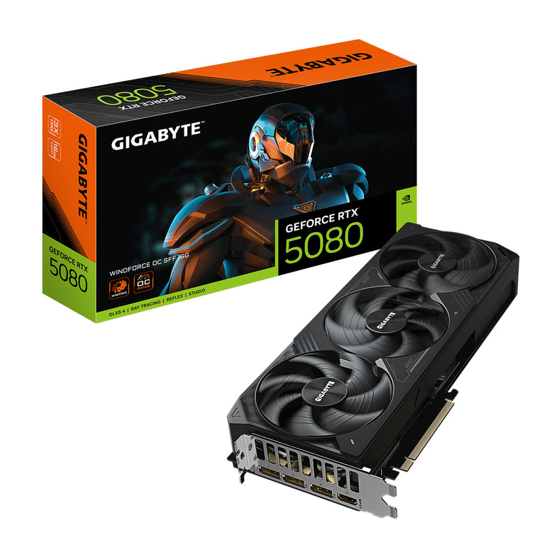 Gigabyte GeForce RTX 5080 Windforce OC SFF 16GB GDDR7 Graphics Card