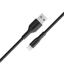 Promate XCORD-AI High Tensile Strength Data And Charge Cable For Apple Devices (Black)
