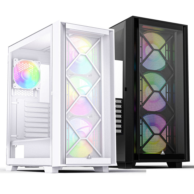 Montech Air 1000 Premium Mesh TG White ATX Case