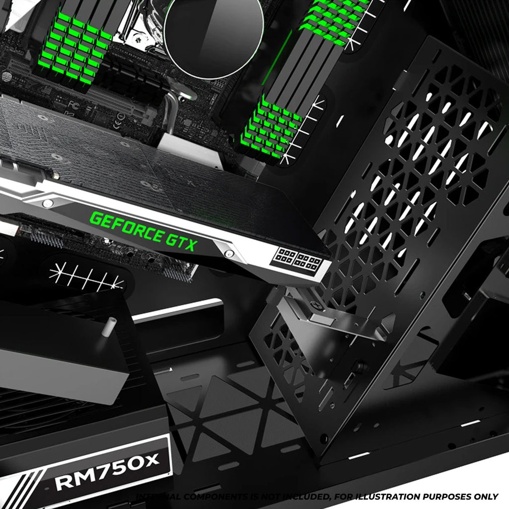 Computer Case Traiangle Jonsbo TR03-A Aluminum Panel ATX Equilateral Triangle Computer Case ...