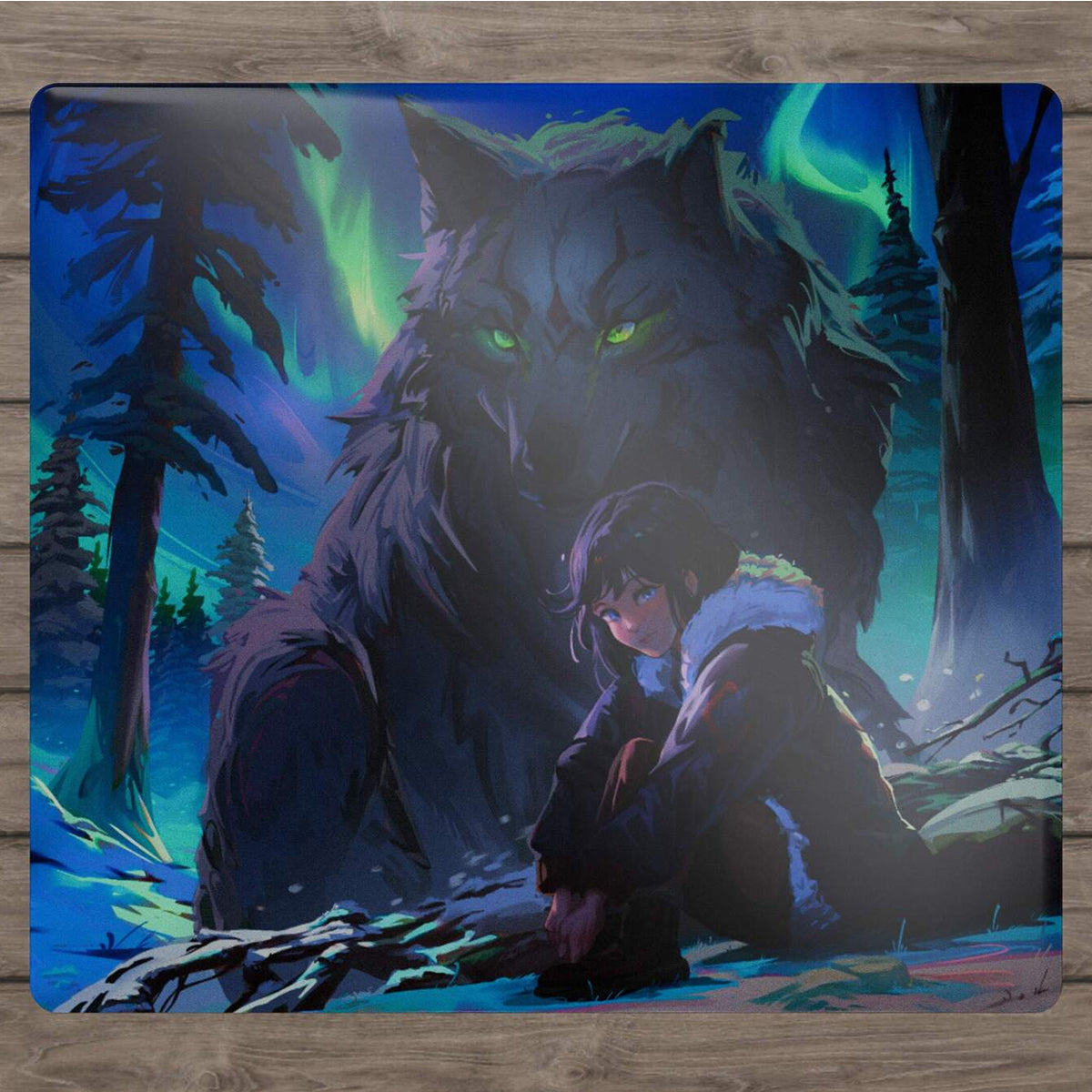 Tekkusai x Hitbox Studios The Guardian Glass Mousepad