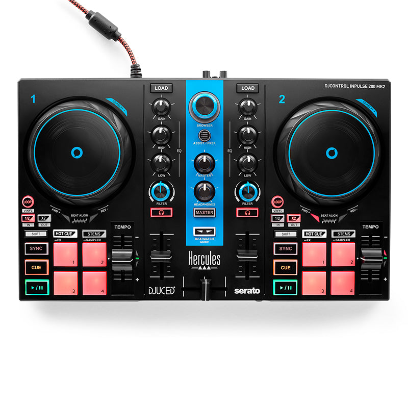 Hercules DJControl Inpulse 200 MK2 Blue Edition Controller (4781063)