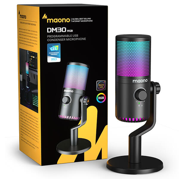 Maono DM30 RGB USB Condenser Microphone