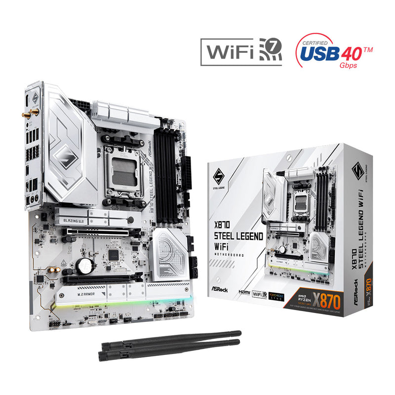 ASRock X870 Steel Legend WiFi DDR5 Motherboard