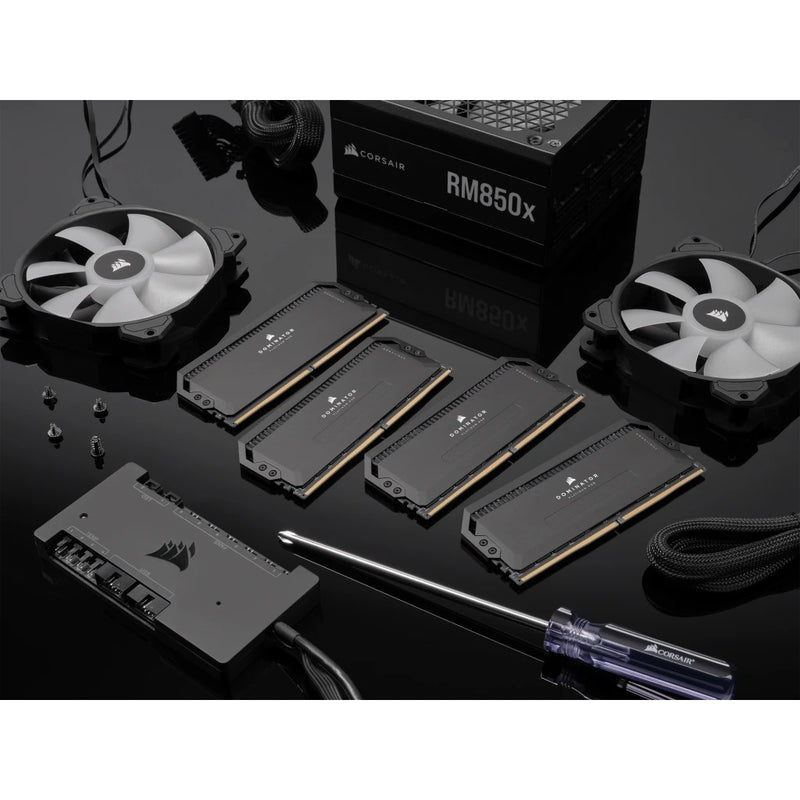 Corsair Dominator Platinum RGB 32GB (2x16GB) DDR5 DRAM 7200MHz CL34 Memory Kit (Black) (CMT32GX5M2X7200C34)