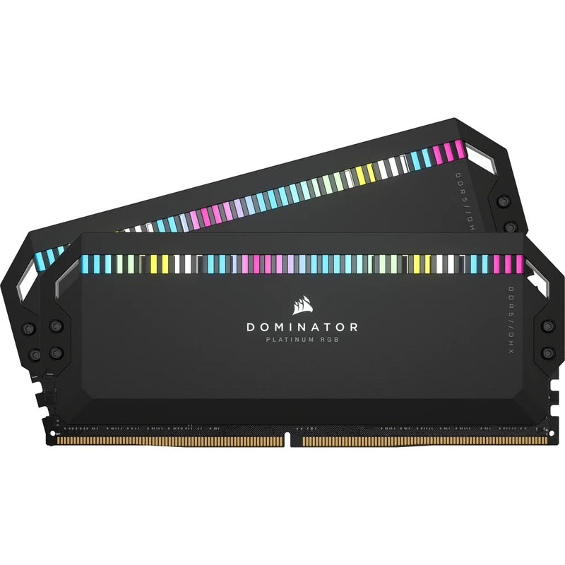 Corsair Dominator Platinum RGB 32GB (2X16GB) DDR5 DRAM 6200MHZ C36 Memory Kit (Black) (CMT32GX5M2X6200C36)