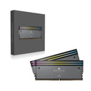 Corsair Dominator Titanium RGB 64GB (2x32GB) DDR5 DRAM 6000MT/s CL30 AMD Expo & Intel XMP Memory Kit (Grey) (CMP64GX5M2B6000Z30)