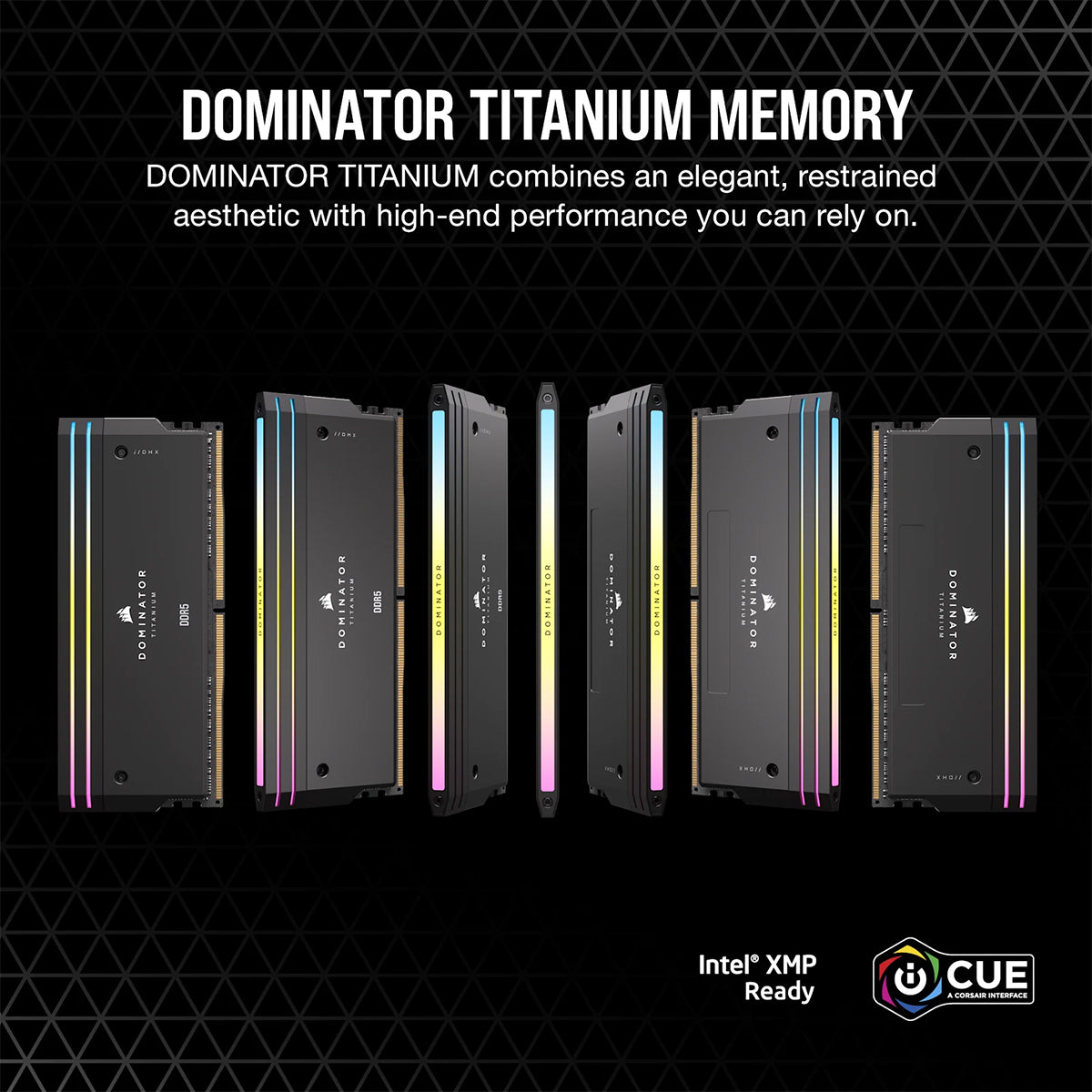 Corsair Dominator Titanium RGB 64GB(2x32GB) DDR5 DRAM Up To 6400MT/s CL32 Intel XMP Memory Kit