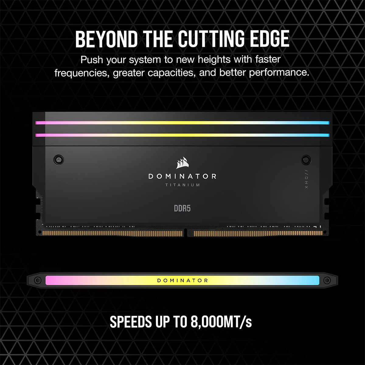 Corsair Dominator Titanium RGB 64GB(2x32GB) DDR5 DRAM Up To 6400MT/s CL32 Intel XMP Memory Kit