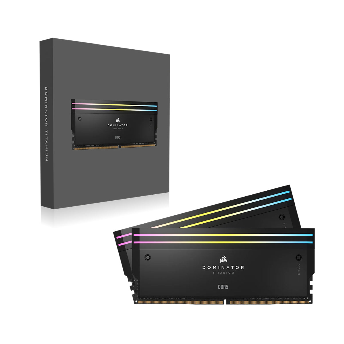 Corsair Dominator Titanium RGB 64GB(2x32GB) DDR5 DRAM Up To 6400MT/s CL32 Intel XMP Memory Kit