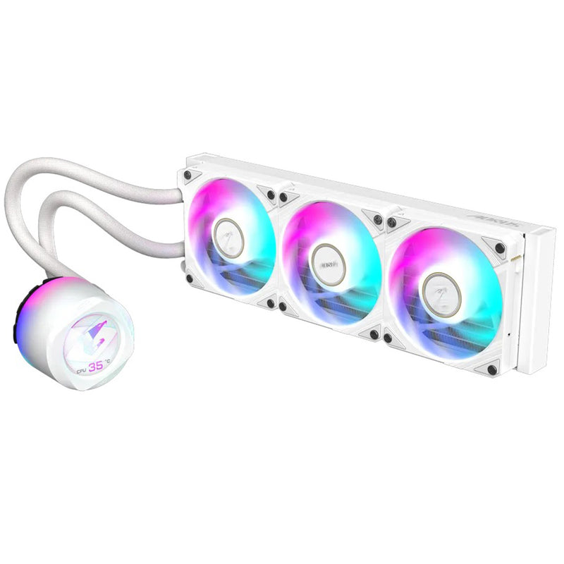 Gigabyte Aorus Waterforce X II 360 Ice CPU Cooler (White)