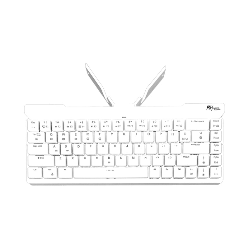 ROYAL KLUDGE RK925 DUAL-MODE FOLDABLE MECHANICAL KEYBOARD WHITE (RED SWITCH) - DataBlitz