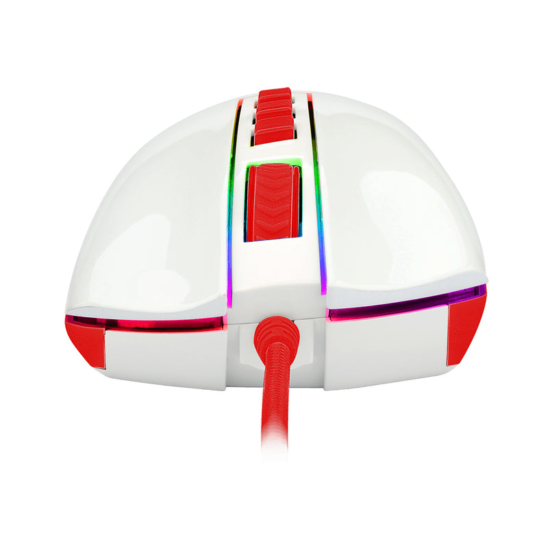 Redragon Cobra Wired Gaming Mouse (White Red) (M711C) - DataBlitz