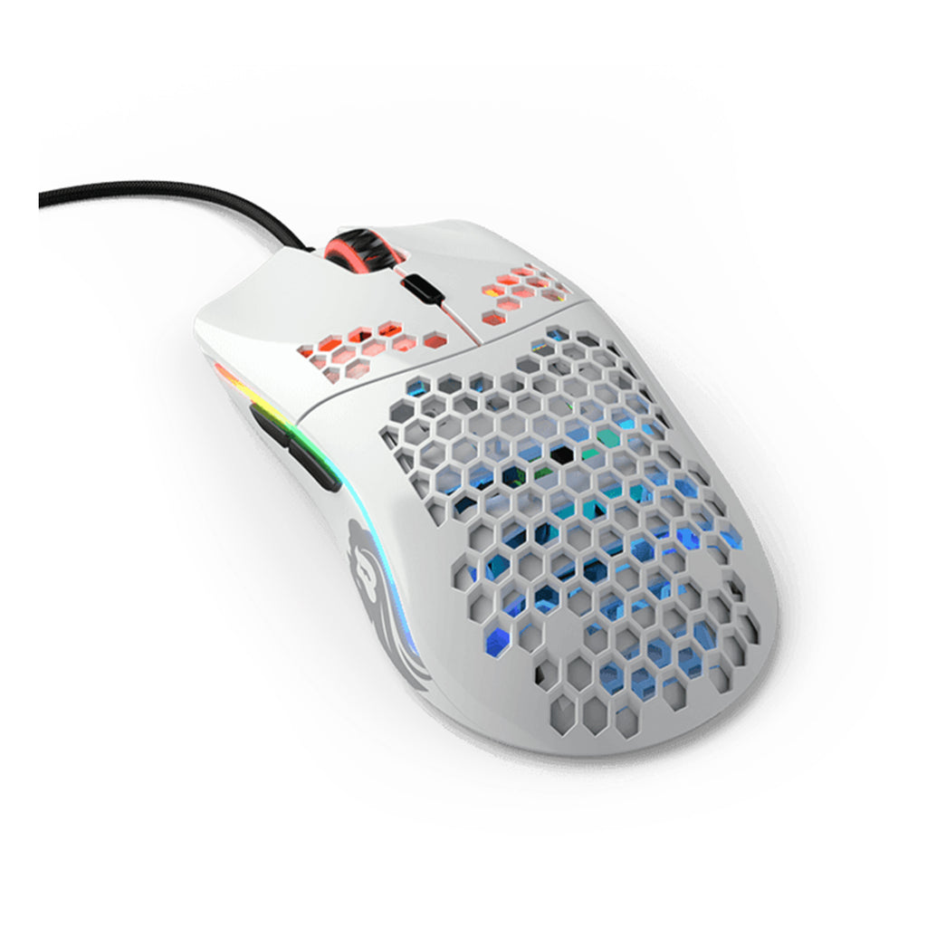 Minus Mouse Glorious Model O- (Minus) RGB Gaming Mouse (Glossy White)