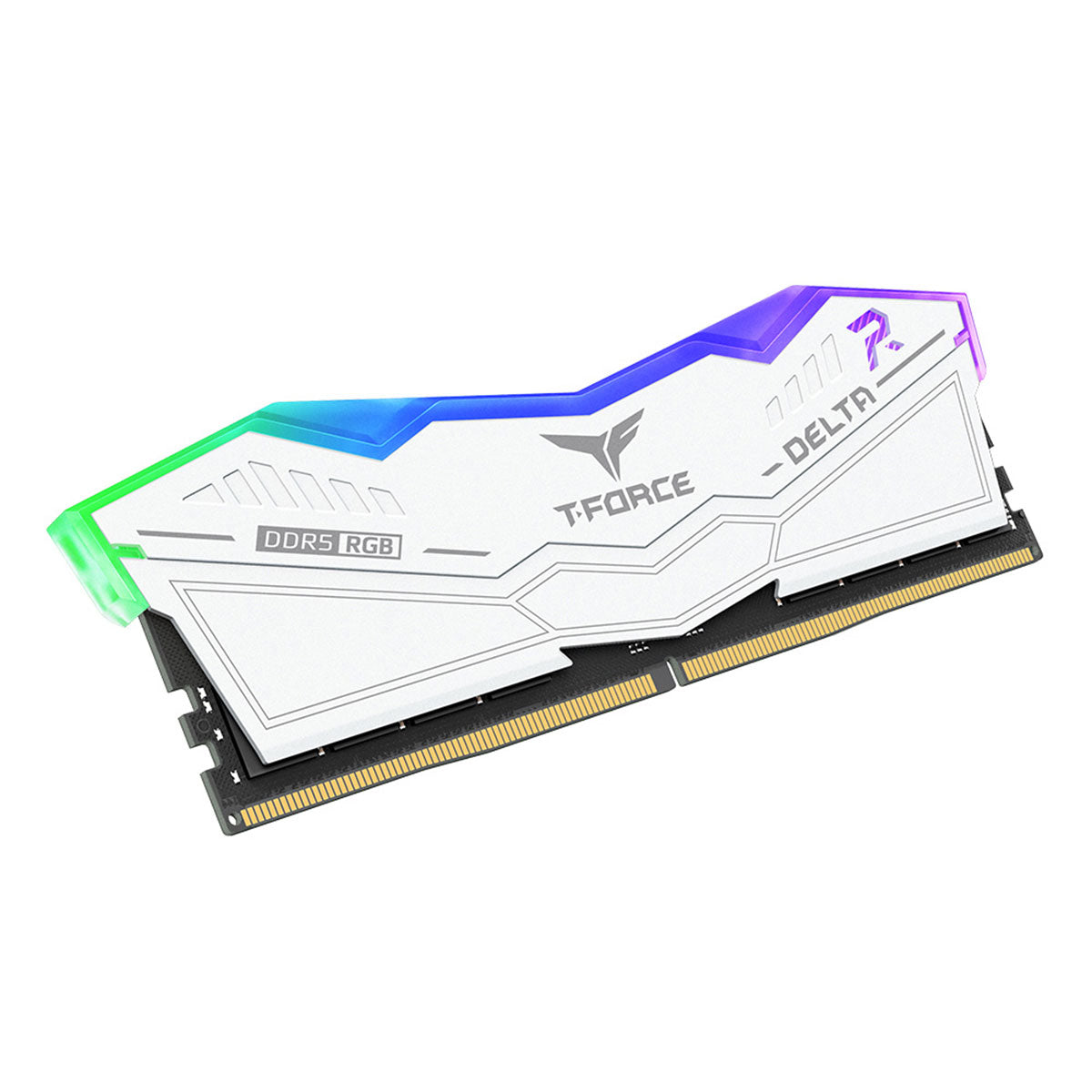 TeamGroup T-Force Delta RGB DDR5 32GB (1x32GB) 6000MHz CL38-46-46-76 1.35V Gaming Desktop Memory