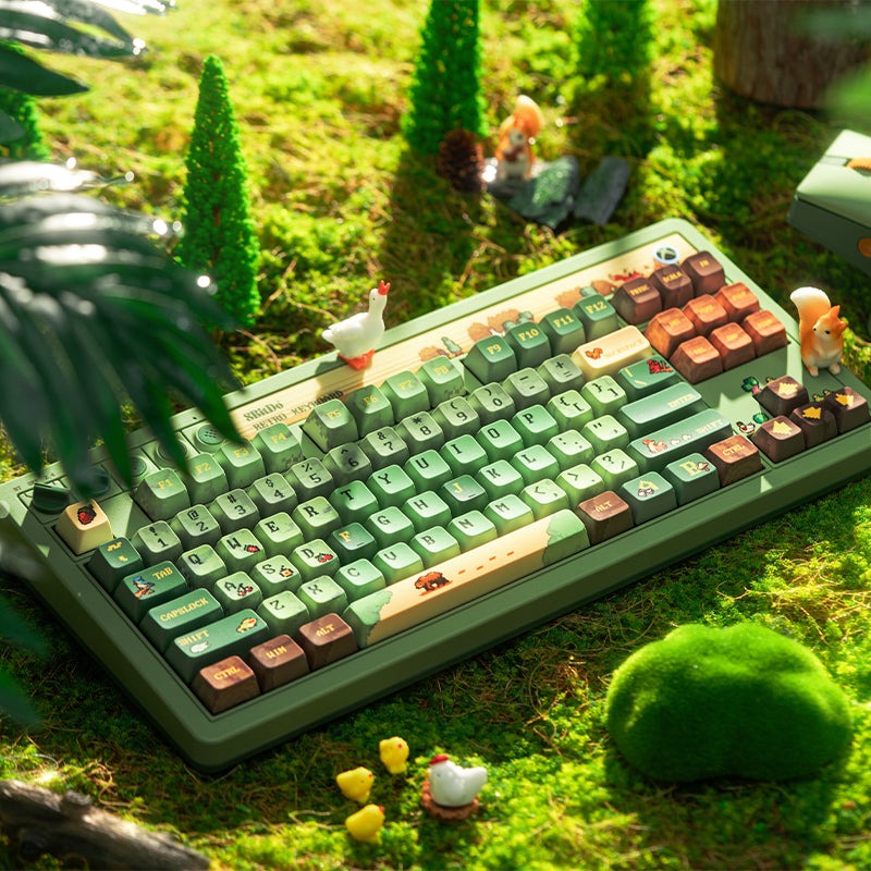 8Bitdo Retro 87 Mechanical Keyboard (Forest) (85HD)