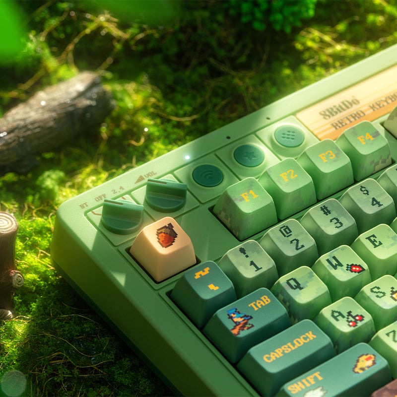 8Bitdo Retro 87 Mechanical Keyboard (Forest) (85HD)