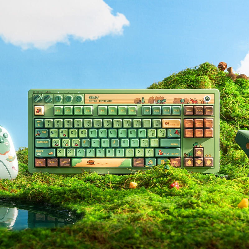 8Bitdo Retro 87 Mechanical Keyboard (Forest) (85HD)