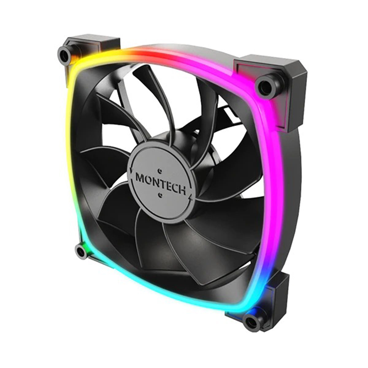 Montech RX120 PWM 120mm ARGB Reverse Single Fan Kit (Black, White)