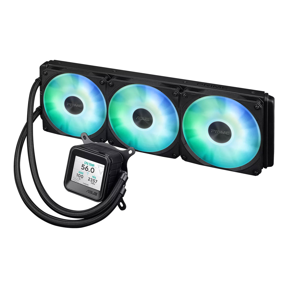Asus Prime LC 360 ARGB LCD AIO CPU Liquid Cooler (Black)