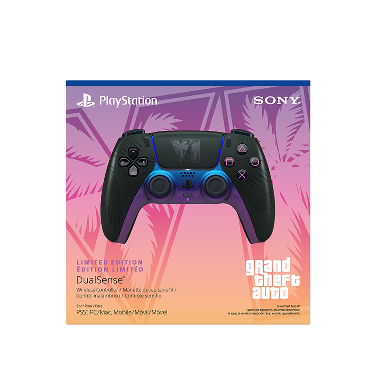 PS5 DualSense Wireless Controller Grand Theft Auto VI Black Limited Edition
