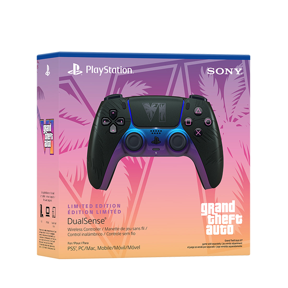 PS5 DualSense Wireless Controller Grand Theft Auto VI Black Limited Edition
