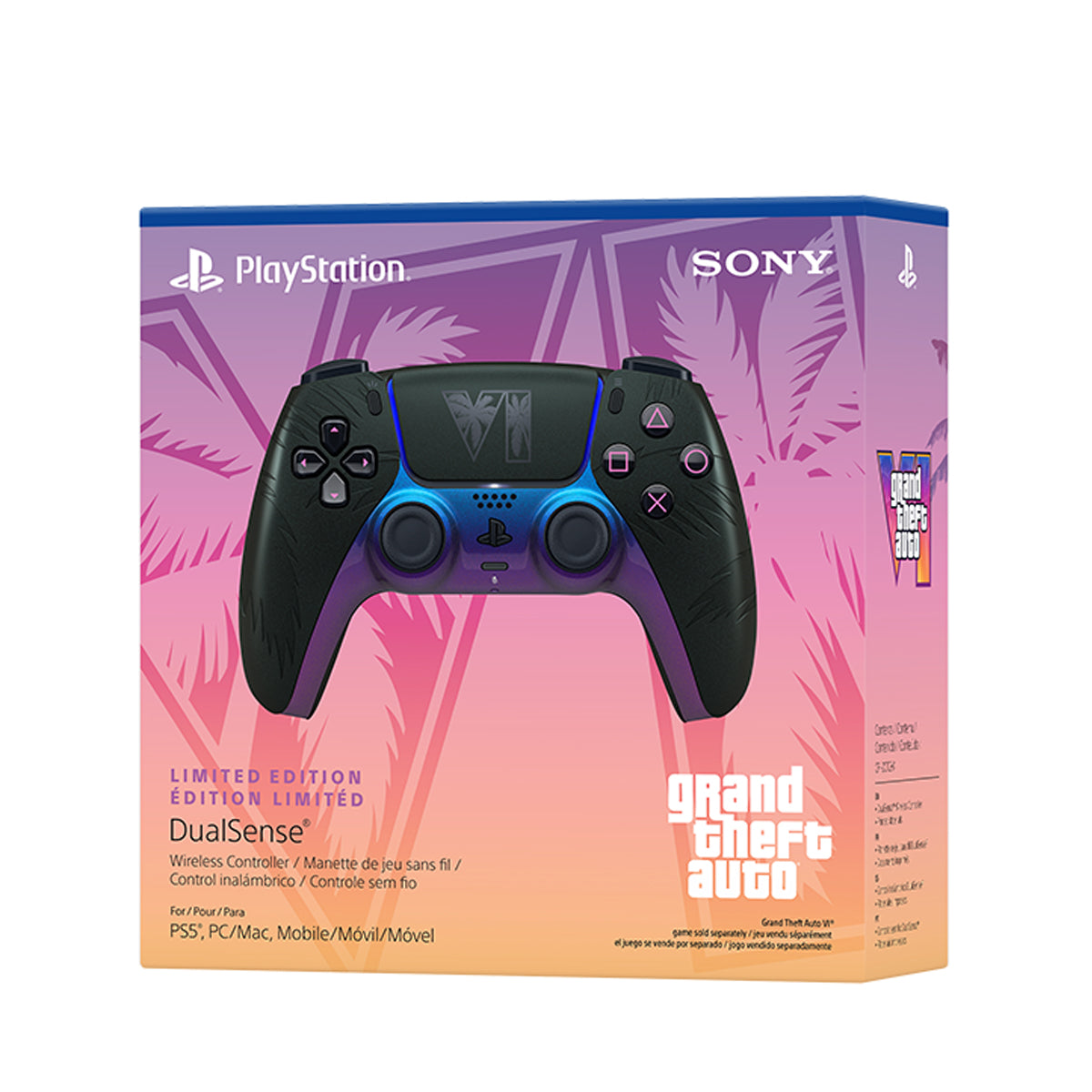 PS5 DualSense Wireless Controller Grand Theft Auto VI Black Limited Edition