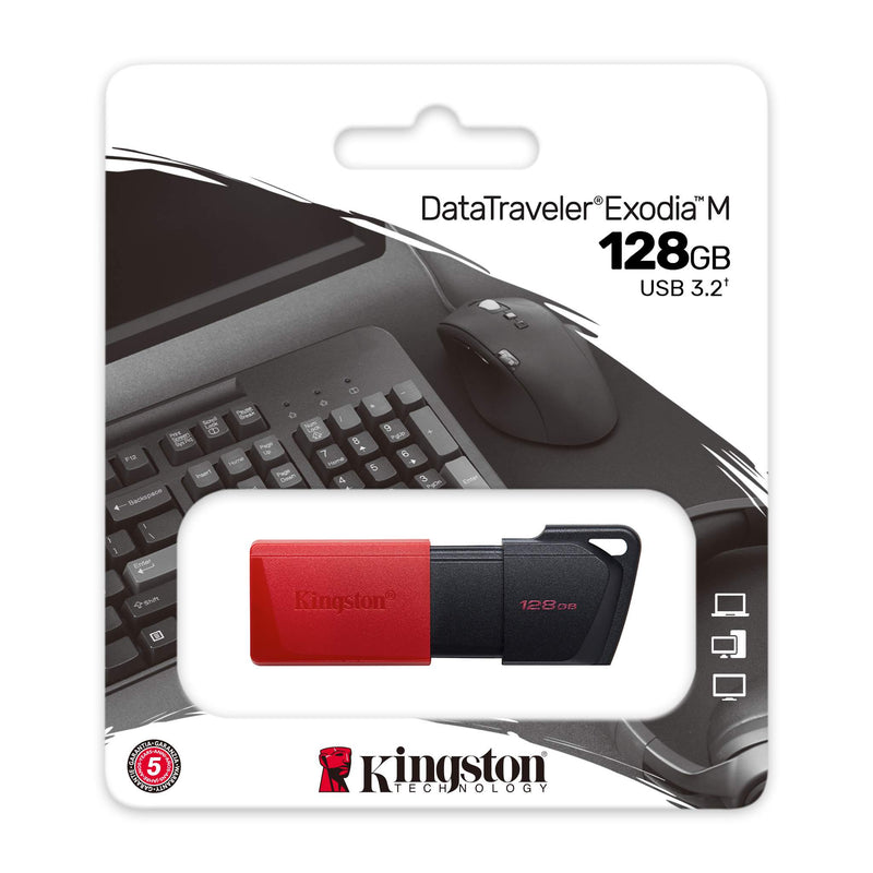 Kingston DataTraveler Exodia M 128GB USB 3.2 Gen 1 USB Flash Drive (DTXM/128GB)