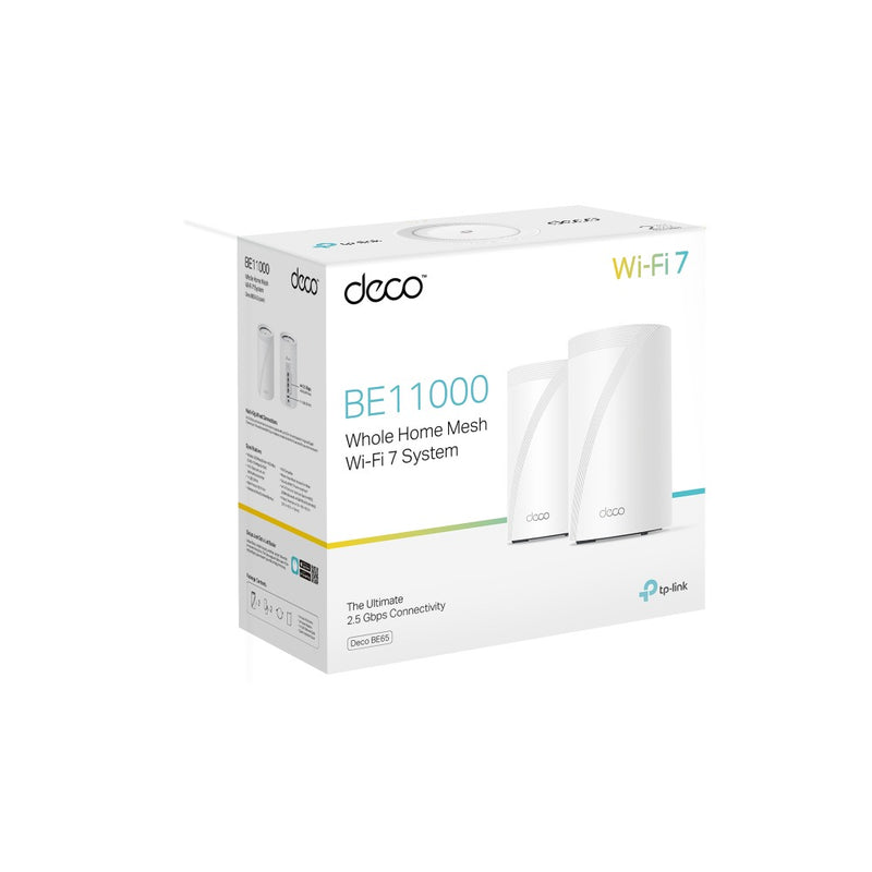 TP-Link Deco BE65 BE11000 Whole Home Mesh WiFi 7 System