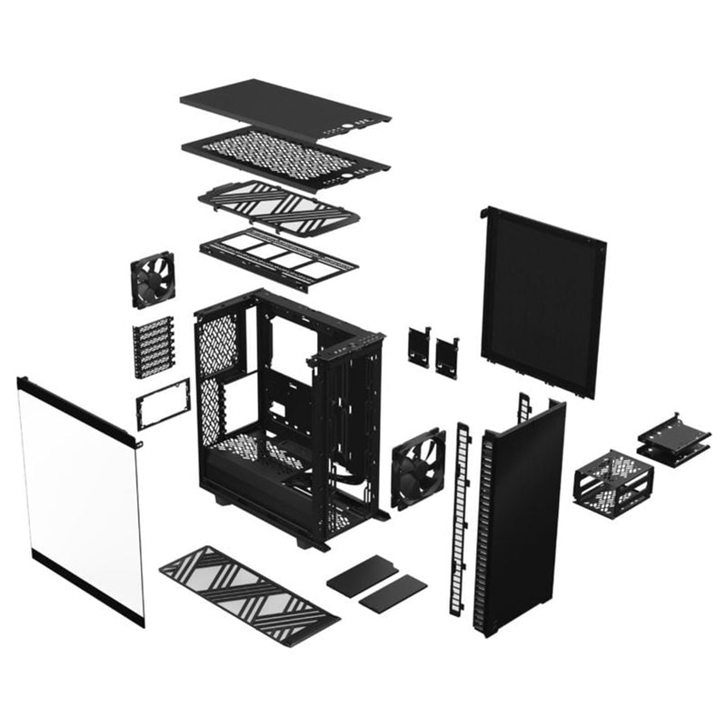 Fractal Design Define 7 Compact Computer Case (Black TG Light Tint) (FD-C-DEF7C-03)